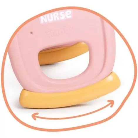 Leagan pentru papusa Smoby Baby Nurse Baby's Cot cu carusel
