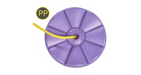Leagan rotund din plastic PP lila