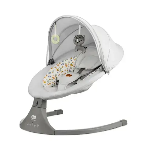 Leagan/sezlong electric KinderKraft LUMI 2, telecomanda, greutate maxima suportata9 Kg, Gri