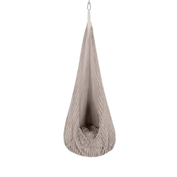 Leagan tip cocon pentru copii MeowBaby churros pebble beige
