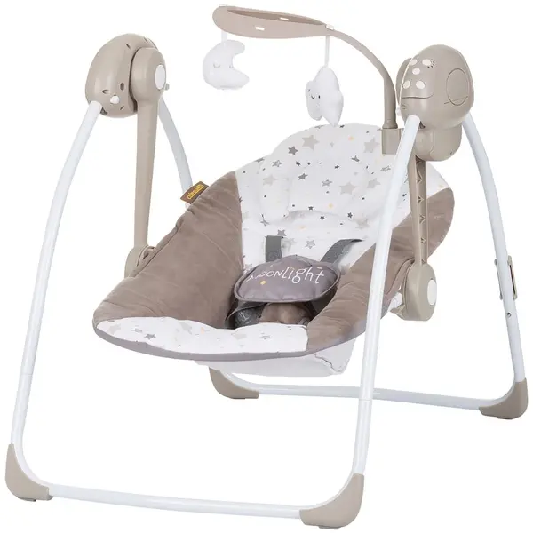 Leangan Chipolino Moonlight, pliabil, spatar reglabil, melodii, bej KID059149, la doar 332,00 lei