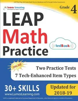 Leap Test Prep: 4th Grade Math Practice Workbook and Full-Length Online Assessments: Leap Study Guide, Paperback/Lumos Learning