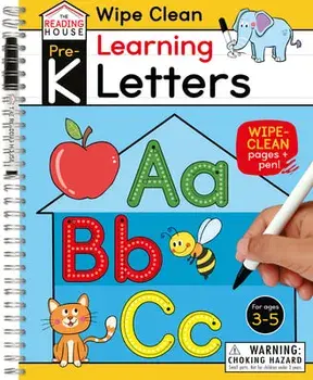 Learning Letters (Pre-K Wipe Clean Workbook): Preschool Wipe Clean Activity Workbook, Ages 3-5, Letter Tracing, Uppercase and Lowercase, First Words,/***