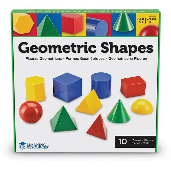 Learning Resources Corpuri geometrice din plastic - 10 piese