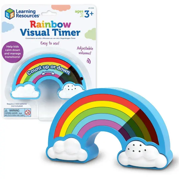 Learning Resources Cronometru curcubeu, Learning Resources, varsta 3 ani+, Multicolor