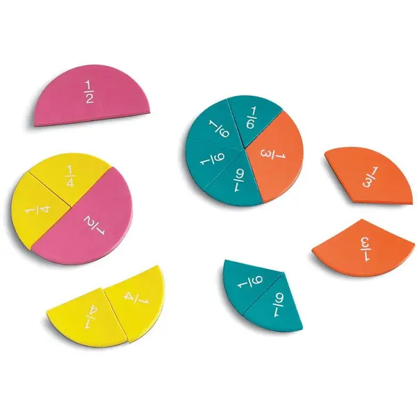 Learning Resources Set magnetic - Cercuri cu fractii