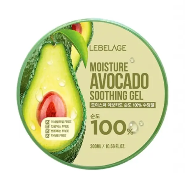 LEBELAGE - Moisture Soothing Gel - Avocado, 300ml