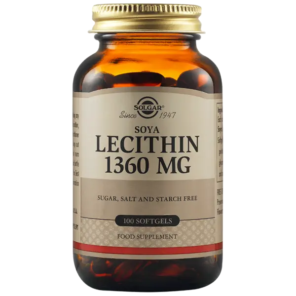 Lecitina 1360mg, 100 capsule, Solgar