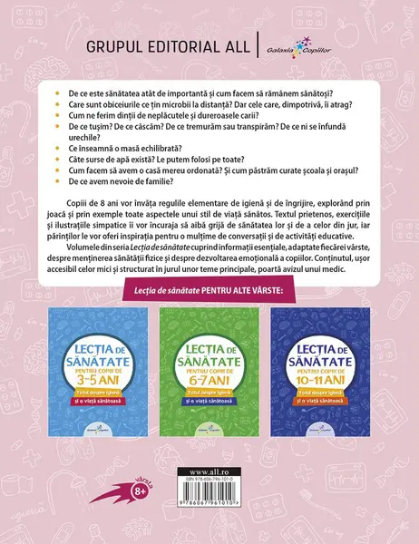 Lectia de sanatate pentru copii de 8-9 ani |