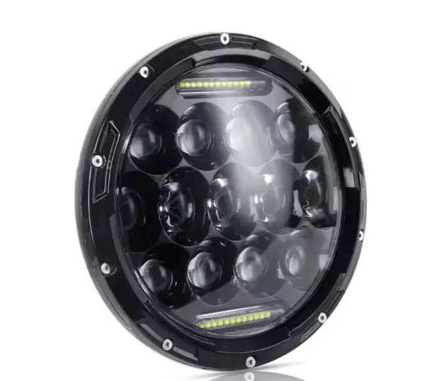 LED halogen Universal 7 inch 18 cm 12V/24V alb 4000lm pentru ATV jeep motocicleta camion tractor 13LED