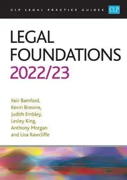 Legal Foundations 2022/2023. Legal Practice Course Guides (LPC), Revised ed, Paperback/Bamford