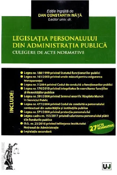 Legislatia personalului din administratia publica | Dan Constantin Mata