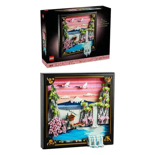 LEGO® ART - Peisaj cu flori de cires japonez 31218, 1892 piese