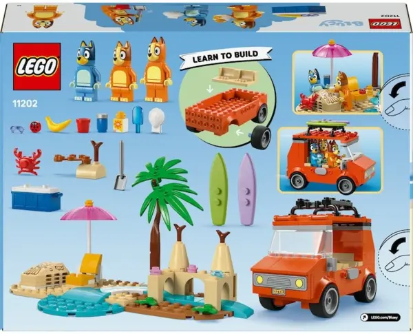 LEGO Bluey's Beach & Family Car Trip (11202) | LEGO