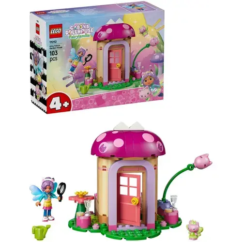 LEGO® Casa de papusi a lui Gabby Casuta din gradina a Miau-Zanei 11212, 103 piese