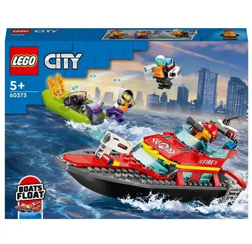 LEGO® City Barca de salvare a pompierilor 60373