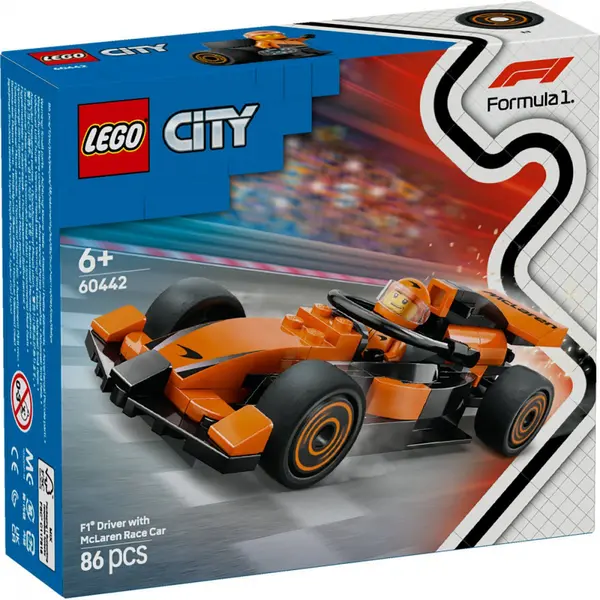 LEGO CITY PILOT F1 CU MASINA DE CURSE MCLAREN 60442