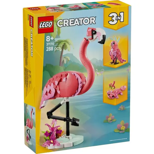 Lego Creator Animale Salbatice Flamingo Roz (31170)