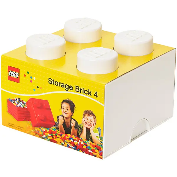 LEGO® Cutie depozitare LEGO 2x2 alb (40031735)