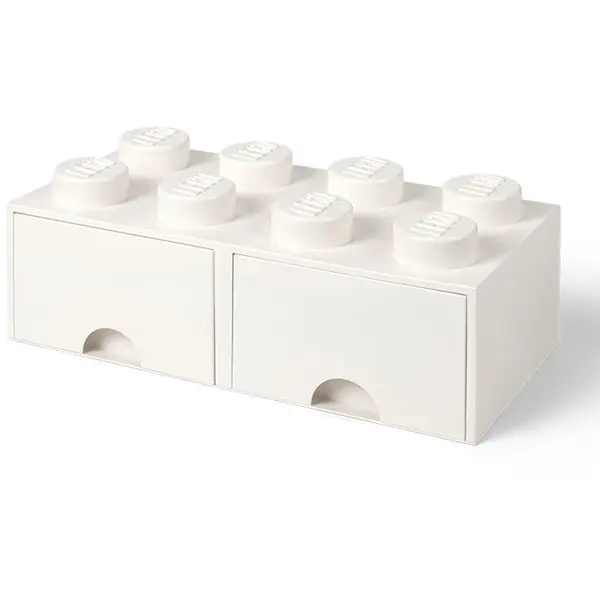 LEGO® Cutie depozitare LEGO 2x4 cu sertare, alb (40061735)