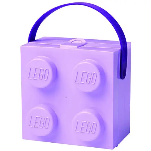 LEGO® Cutie pranz Lunchbox z raczka (Lavender) - LEGO® Classic