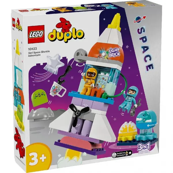 LEGO DUPLO AVENTURA CU NAVETA SPATIALA, 3 IN 1 10422