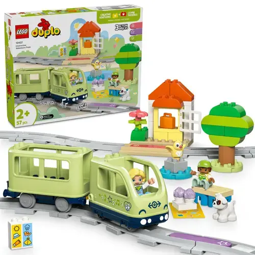 LEGO® DUPLO - Tren de aventura interactiv 10427, 57 piese