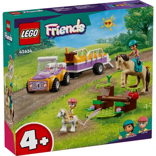 Lego Friends Remorca Cu Cal Si Ponei 42634