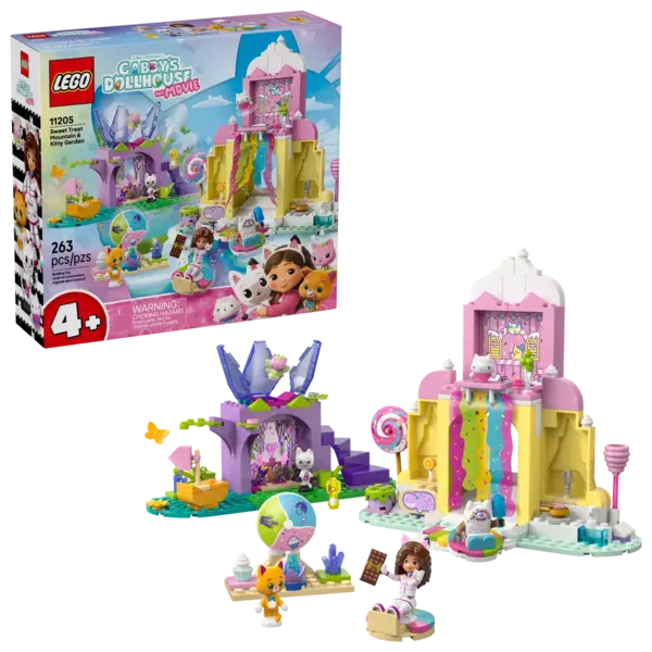 LEGO Gabby's Dollhouse - Sweet Treat Mountain and Kitty Garden (11205) | LEGO
