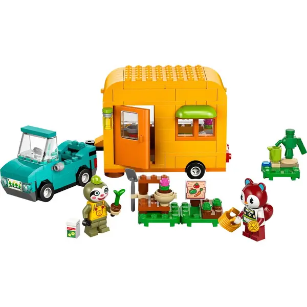LEGO® Jucarie LEGO ANIMAL CROSSING, Caravana si magazinul de gradinarit al lui Leif