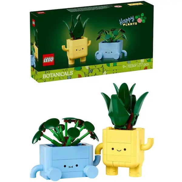 LEGO® Jucarie LEGO® Botanicals, Plante fericite 10349, 217 piese, 9 ani+