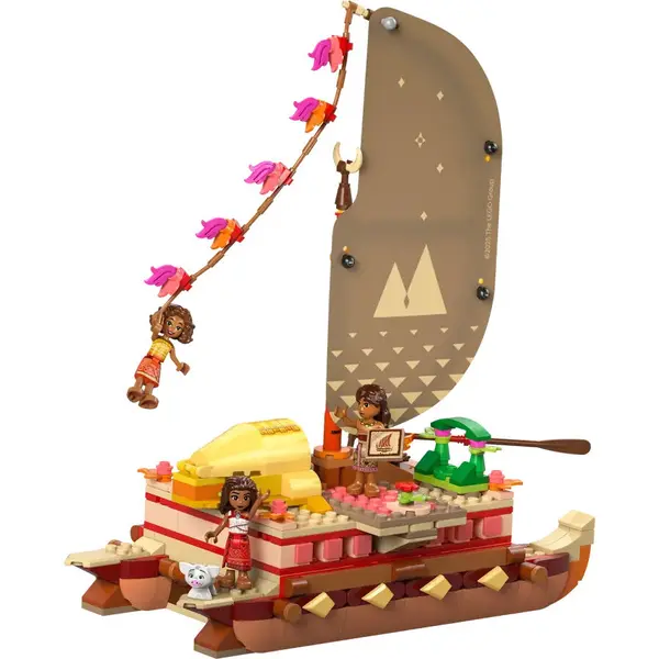 LEGO® Jucarie LEGO DISNEY, Canoea de aventura a Moanei