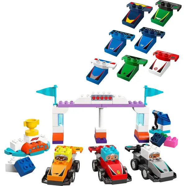 LEGO® Jucarie LEGO DUPLO, Echipa F1®: Masini si piloti de curse