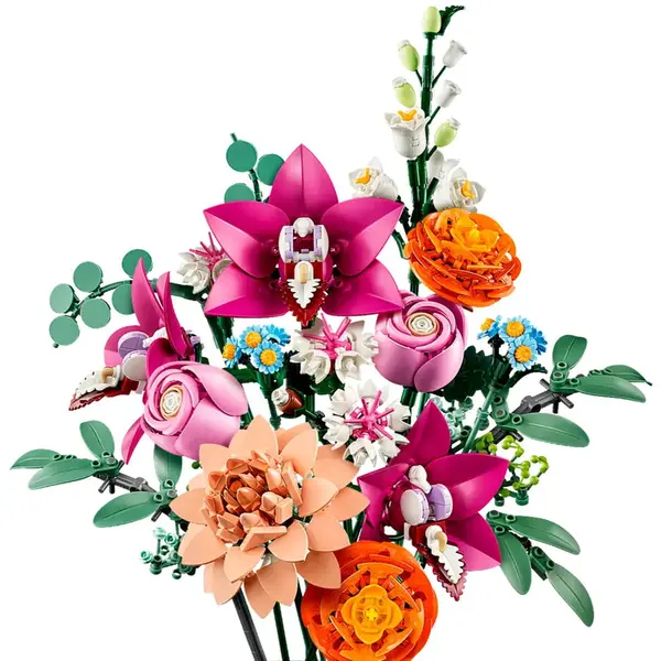 LEGO® Jucarie LEGO ICONS, Frumos buchet de flori roz