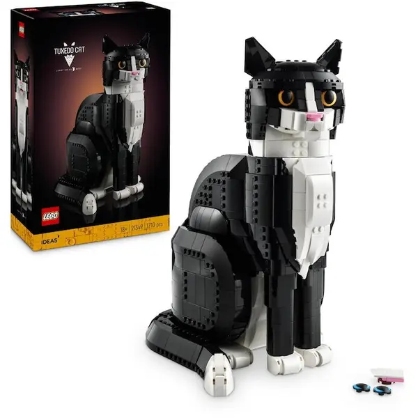 LEGO® Jucarie LEGO® Ideas, Pisica in smoching 21349, 1710 piese, 18 ani+