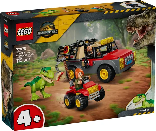 LEGO® Jurassic World - Camioneta de transport pentru un tanar T. Rex (77978)