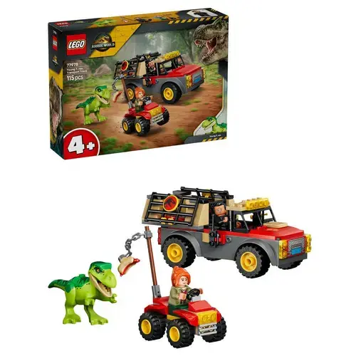 LEGO® Jurassic World Camioneta de transport pentru un tanar T. rex 77978, 115 piese