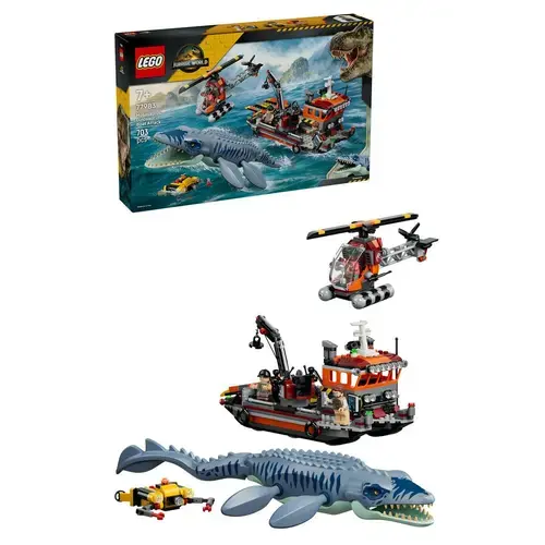 LEGO® Jurassic World Un Mosasaurus ataca o barca 77983, 703 piese