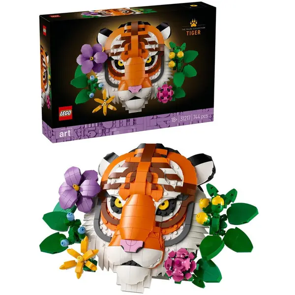 LEGO® LEGO Art - Colectia de fauna – Tigru 31217, 744 piese, Multicolor