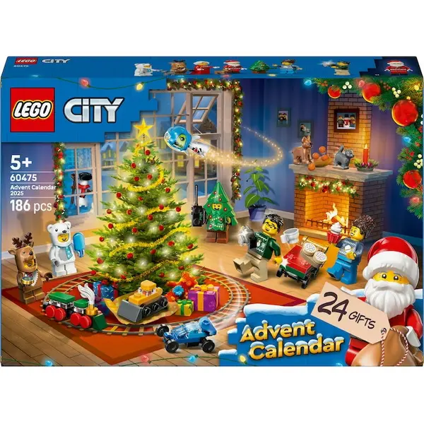 LEGO® LEGO® City 60475 Calendar de advent, 186 piese, 5 ani+