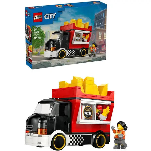 LEGO® LEGO® City - Furgoneta de cartofi prajiti 60488, 216 piese