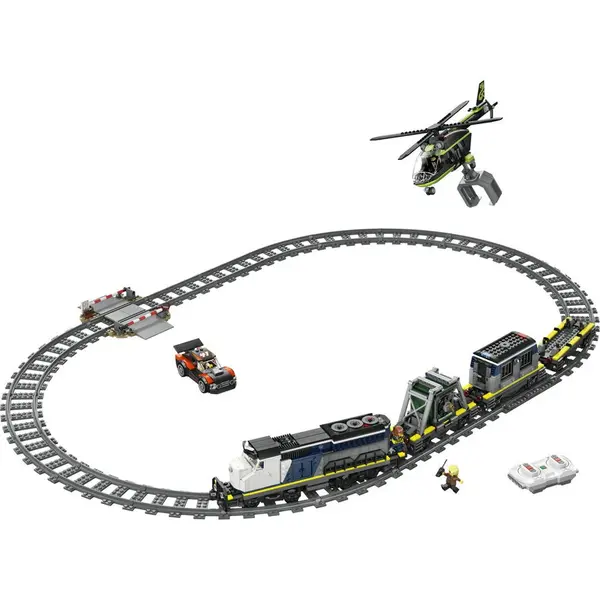 LEGO® LEGO City - Jaf in trenul politiei 60508, 1313 piese, varsta 7+