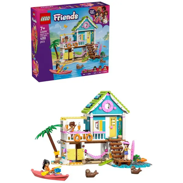 LEGO® LEGO® Friends - Casa pe plaja cu foci 42699, 400 piese