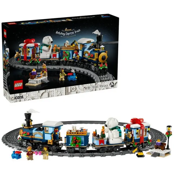 LEGO® LEGO® Icons - Expresul de sarbatori 10361, 956 piese