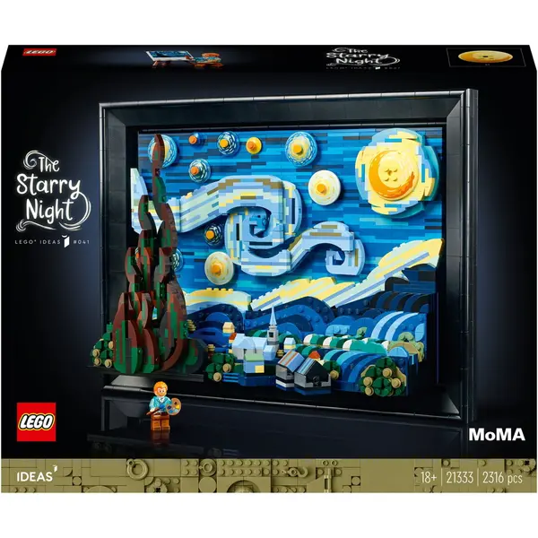 LEGO® LEGO® Ideas - Vincent van Gogh - Noapte instelata 21333, 2316 piese