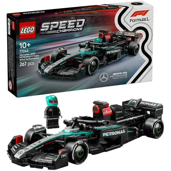 LEGO® LEGO Speed Champions - Masina de curse Mercedes-AMG F1® W15 77244, 267 piese, Multicolor