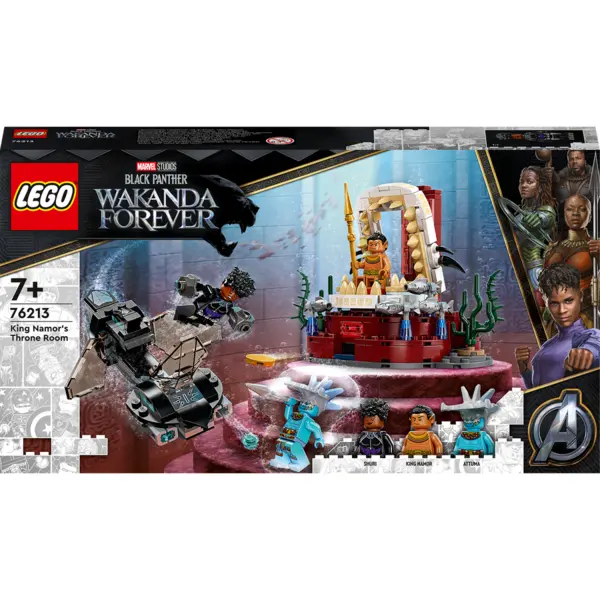 LEGO® LEGO® Super Heroes - Sala tronului regelui Namor 76213, 355 piese
