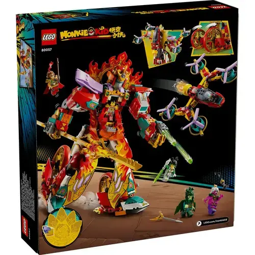 LEGO Monkie Kid Robotul cu inel de foc al lui Nezha 80057, 1163 piese