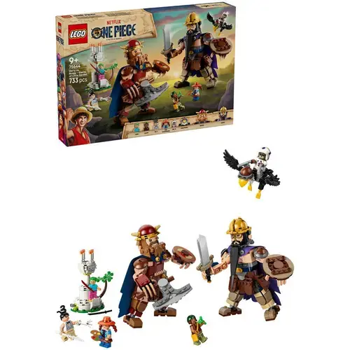 LEGO® ONE PIECE Dorry vs Brogy – Gigantii din Micuta Gradina 75644, 733 piese