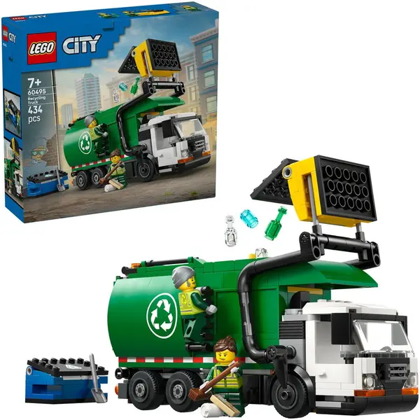 LEGO® Set de constructie LEGO City 60495 Camion de reciclare